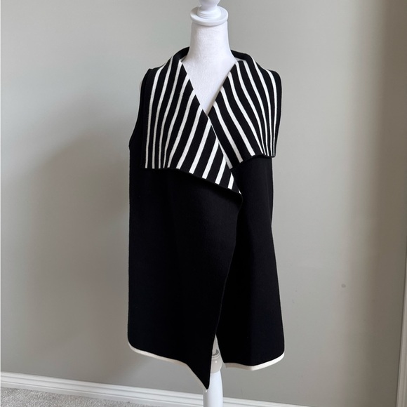 Rachel Zoe Black and White Women's Sweater Vest - Picture 1 of 6